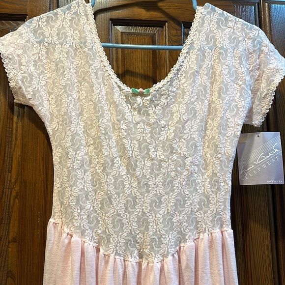 Vintage Negligee pink lace bodice NWT Large - Picture 2 of 7